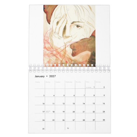 Mural Rêves de 12 mois du calendrier profond (Jan 2027)