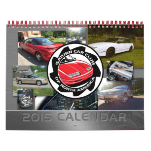 Mural Saturn Car Club Calendrier personnalisé imprimé