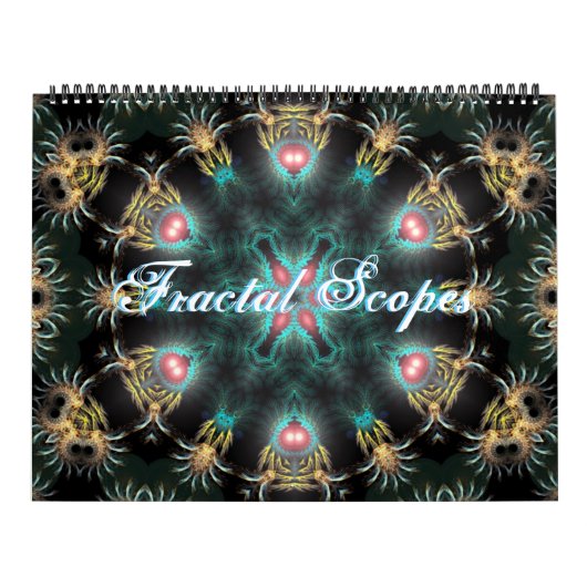 Mural Scopesia fractale 12 Mois Mandala Calendrier (Protection)
