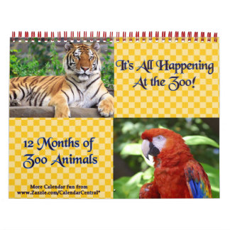 Mural Se Produit Au Calendrier Zoo