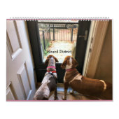 Mural Secteur de chien calendrier de 18 mois (Protection)