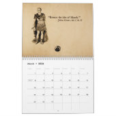 Mural Shakespeare cite le calendrier annuel (Mar 2026)