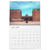 Mural Sites archéologiques de calendrier du Pérou (Mar 2027)