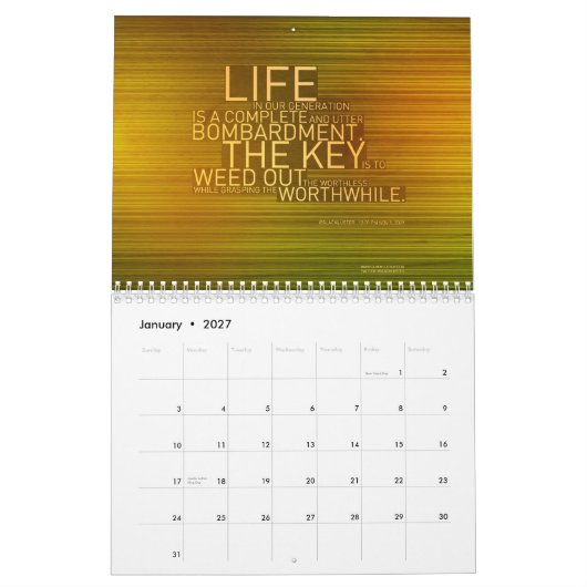 Mural @slackluster : Le calendrier de 2010 (Jan 2027)