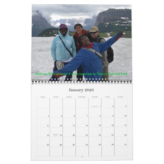 Mural Sorties de centre urbain, sierra calendrier du (Jan 2026)