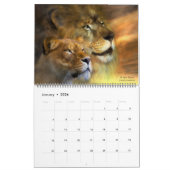 Mural Spirit Of The Wild - Calendrier Art Lions (Jan 2026)