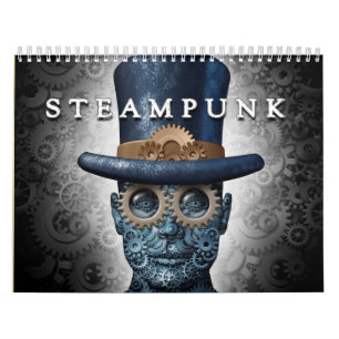 Mural Steampunk et calendrier de punk de vapeur