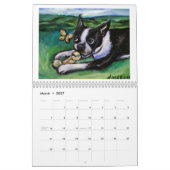 Mural Terriers de Boston par le calendrier d'Angie 2011 (Mar 2027)