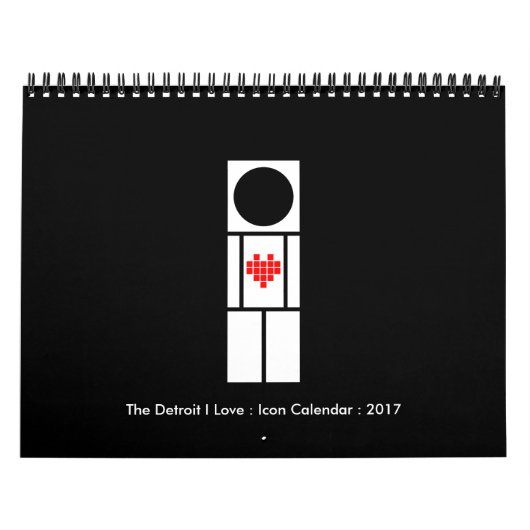 Mural The Detroit I Love : Calendrier des icônes (Protection)