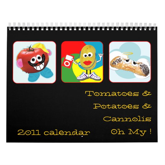 Mural '' tomates, pommes de terre et calendrier drôle de (Protection)