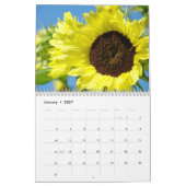 Mural TURNESOLS CALENDRIER ENSOLEILLEMENT Fleurs de Sole (Jan 2027)