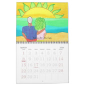 Mural Un an à la plage Calendrier (Mar 2026)