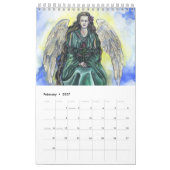 Mural Un calendrier 2017 d'ange - petit (Feb 2027)