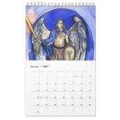 Mural Un calendrier 2017 d'ange - petit (Jan 2027)