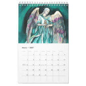 Mural Un calendrier 2017 d'ange - petit (Mar 2027)