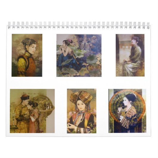 Mural Un calendrier des courtisanes de chinois (Protection)