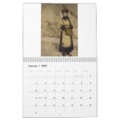 Mural Un calendrier des courtisanes de chinois (Jan 2027)