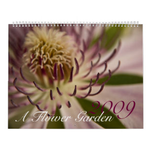Mural Un calendrier du jardin d'agrément 2009