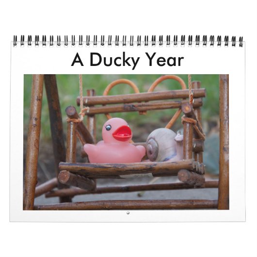 Mural Un calendrier en caoutchouc de canard de 12 mois (Protection)