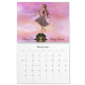 Mural Un calendrier féerique de croisement de tortue (Mar 2026)