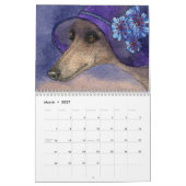 Mural Un calendrier mince d'année de chien (Mar 2027)