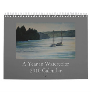 Mural Une année dans l'aquarelle - calendrier 2010