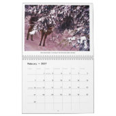 Mural Une année dans mon calendrier de la région boisée (Feb 2027)