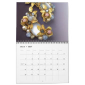Mural Une année de calendrier de bijoux (Mar 2027)