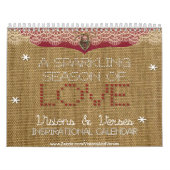 Mural Une saison étincelante d'amour calendrier inspirat (Protection)