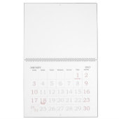 Mural Vacances Calendrier Vide Avec Grand Nombre (Jan 2027)