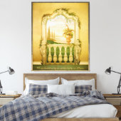 Mural van het mediterrane Uitzicht Canvas Afdruk (Insitu (Slaapkamer))