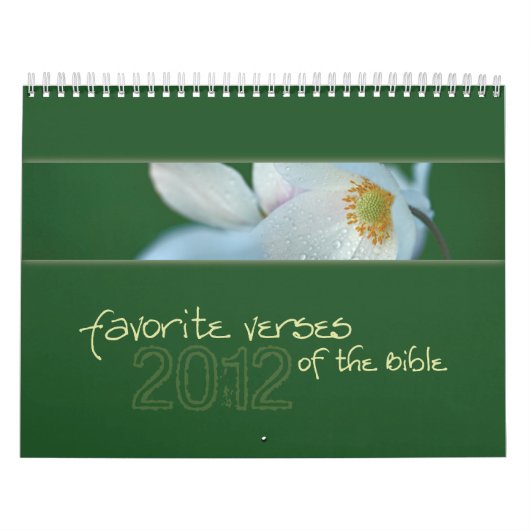 Mural Vers préférés du calendrier 2012 de bible (Protection)