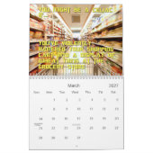 Mural Vous pourriez être des coeliaques si… Calendrier (Mar 2027)