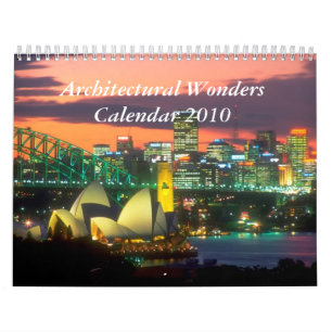 Mural Vues architecturales du calendrier 2010 du monde