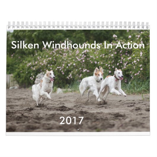 Mural Windhounds de soie dans le calendrier d'action (Protection)