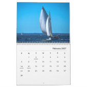 Mural Yachts classiques emballant le calendrier 2018 (Feb 2027)