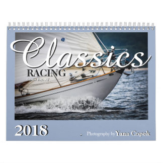 Mural Yachts classiques emballant le calendrier 2018
