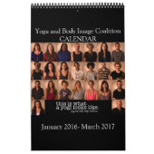 Mural Yoga and Body Image Coalition Calendrier de 15 moi (Protection)