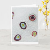 Murano Millefiori Detailstudie Kaart (Gele Bloem)