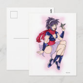 Murasaki la carte postale Ninja (Devant / Derrière)