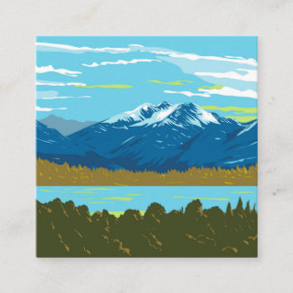 Murchison Mountains in het Fiordland National Park Informatiekaartje