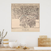  Murcia Spanje Map (1943) Poster (Keuken)