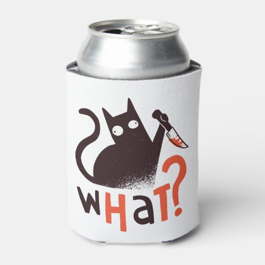 Murder Cat Funny Blikjeskoeler (Blikje Voorkant)