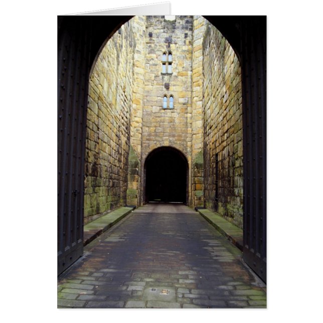 Murder Corridor, Barbican, Alnwick Castle, Northum (Voorkant)