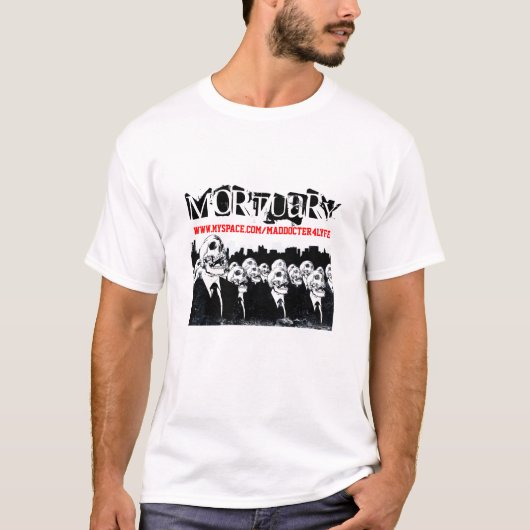 MURDER, KILL, DOOD, MORTUARY (MACABRE) T-SHIRT (Voorkant)