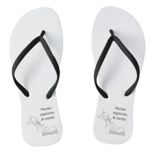Murder Mysteries en Merlot flipflops Teenslippers