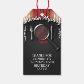 Murder Mystery Dinner Theatre Party Cadeaulabel (Voorkant)