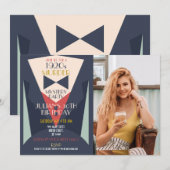 Murder Mystery Elegant Art Deco Uitnodiging uit 19 (Voorkant / Achterkant)