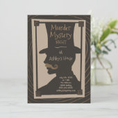 Murder Mystery Night - Uitnodiging (Staand voorkant)