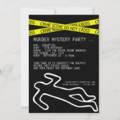 Murder Mystery Party Kaart (Voorkant)